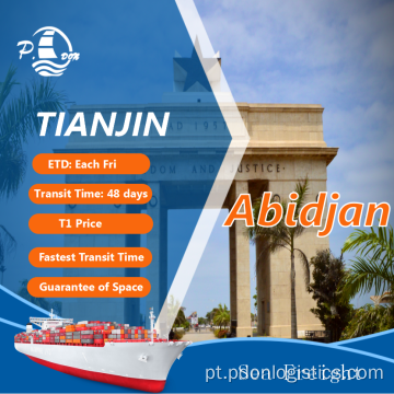 Frete marítimo de Tianjin a Abidjan